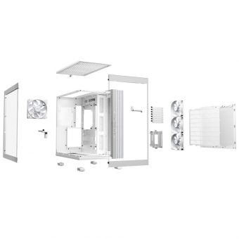 Be Quiet! Light Base 600 LX Tempered Glass Midi Tower White BGW68 - Image 4