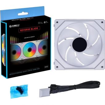 Lian Li Uni Fan SL Infinity 140 ARGB 14cm Case Fan Reverse White G99.14RSLIN1W.00