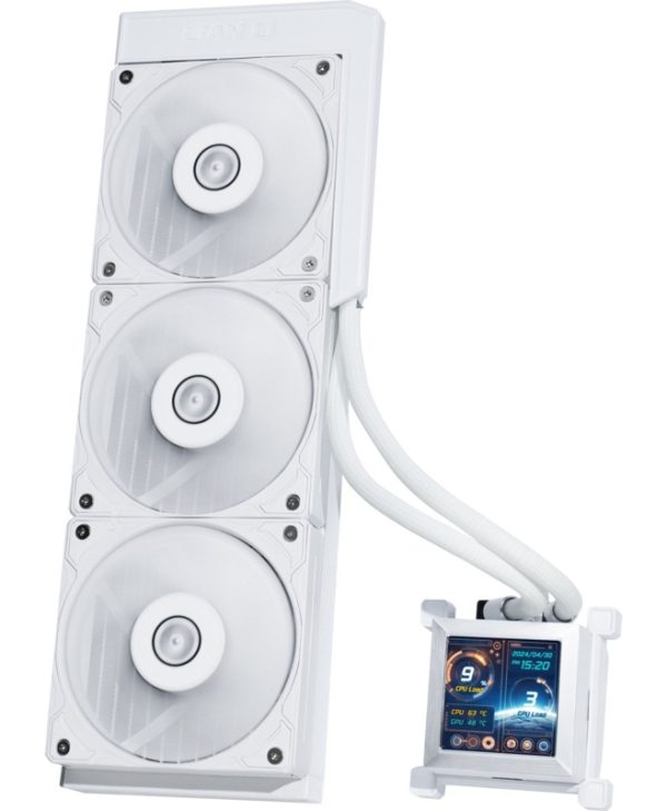 Lian Li HydroShift LCD 360S Performance CPU Liquid Cooler White G89.GHSLCD36SW.00