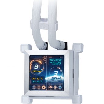 Lian Li HydroShift LCD 360S Performance CPU Liquid Cooler White G89.GHSLCD36SW.00 - Image 3