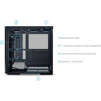 Lian Li Lancool 207 Mesh A-RGB Midi Tower Tempered Glass Black G99.LAN207RX.00 - Image 9