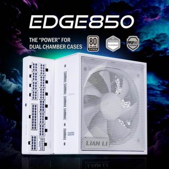 Lian Li EDGE EG0850 850w 12cm Fan 80+ Platinum PCIe 5.1 ATX 3.1 White G9P.EG0850.WE00 - Image 2