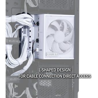 Lian Li EDGE EG0850 850w 12cm Fan 80+ Platinum PCIe 5.1 ATX 3.1 White G9P.EG0850.WE00 - Image 9