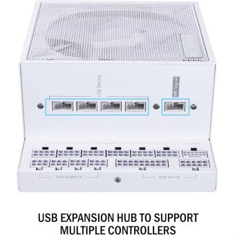 Lian Li EDGE EG0850 850w 12cm Fan 80+ Platinum PCIe 5.1 ATX 3.1 White G9P.EG0850.WE00 - Image 10