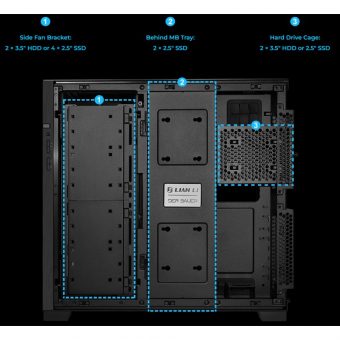 Lian Li O11 Dynamic EVO RGB Midi Tower Tempered Glass Black G99.O11DERGBX.00 - Image 11