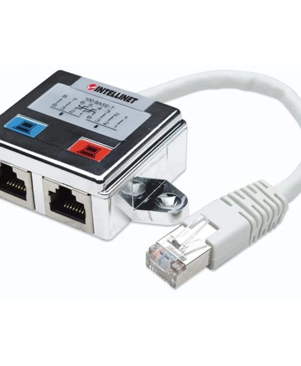 Intellinet 2-Port RJ-45 Modular Distributor 504195