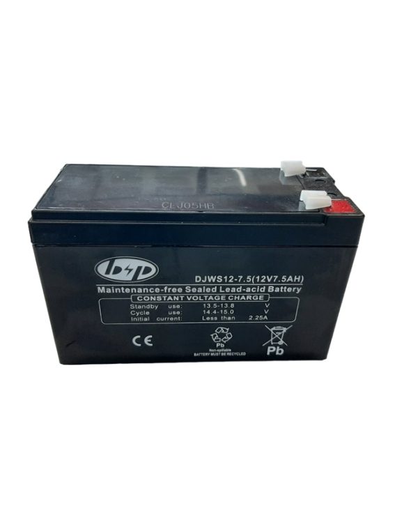 B&P Ups Battery Replacement 7.5Ah 12V DJWS12-7.5L