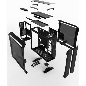 Lian Li Odyssey X Convertible Full Tower Tempered Glass Silver/Black TR-01A - Image 13