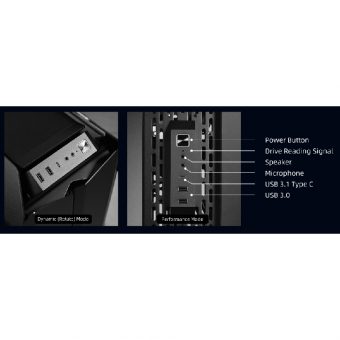 Lian Li Odyssey X Convertible Full Tower Tempered Glass Black TR-01X - Image 8
