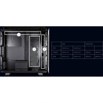 Lian Li Odyssey X Convertible Full Tower Tempered Glass Black TR-01X - Image 17