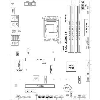 ASRock Z890 Steel Legend WiFi 90-MXBPF0-A0UAYZ - Image 8