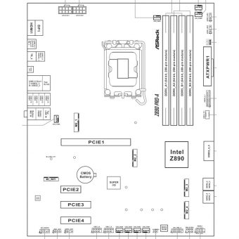 ASRock Z890 Pro-A 90-MXBP50-A0UAYZ - Image 8