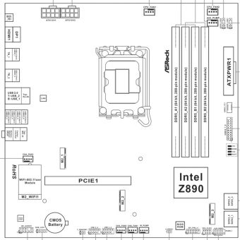 ASRock Z890M Phantom Gaming Riptide WiFi 90-MXBPK0-A0UAYZ - Image 8