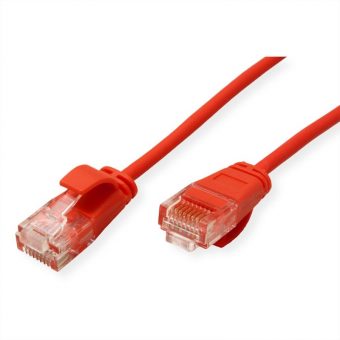 Roline U/UTP Patch Cable Cat.6a Snagless Slim LSOH 1m Red 21.15.3913-100 - Image 2