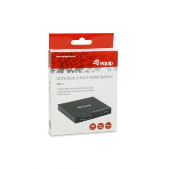 Equip 2 Port HDMI 1.4 Splitter Ultra Slim 4K/30Hz 332715