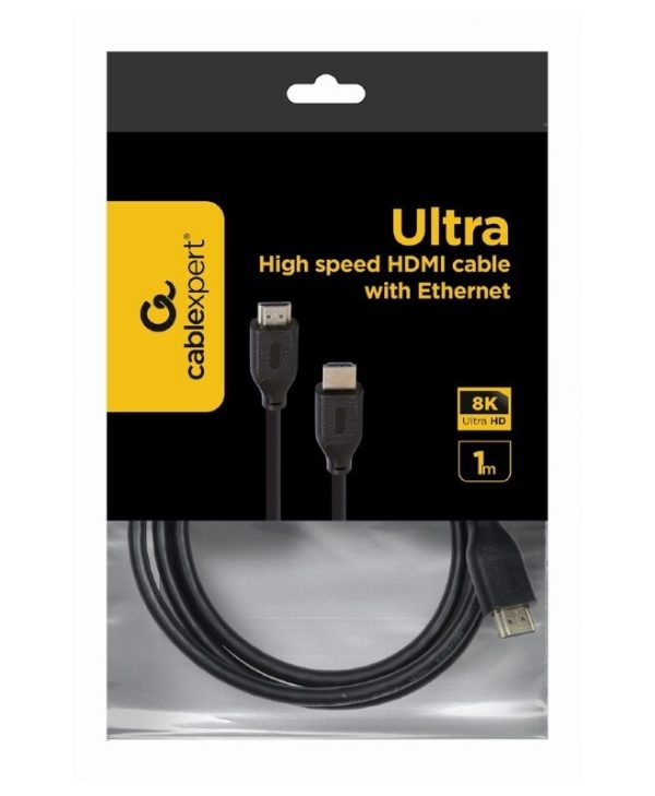 Cablexpert Video Cable HDMI 2.1  8K 60Hz Male - Male 1m Black CC-HDMI8K-1M