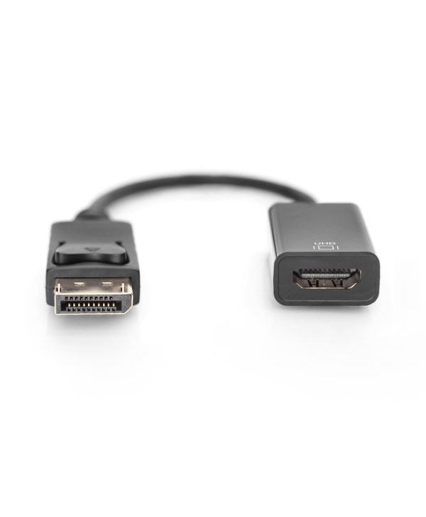 Digitus Converter Active Display Port Male to HDMI Female Video Adapter 0,2m Black AK-340415-002-S