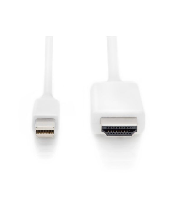 Digitus Video Cable Mini Display Port to HDMI Male – Male 2m White AK-340304-020-W