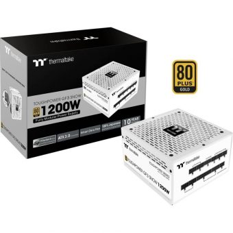 Thermaltake ToughPower GF A3 Snow 1200W 12cm Fan Fully-Modular 80+ Gold White PCIe 5.0 PS-TPD-1200FNFAGE-N
