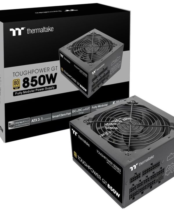 Thermaltake ToughPower GT 850W 12cm Fan Fully-Modular 80+ Gold Black PCIe 5.0 PS-TPT-0850FNFAGE-3