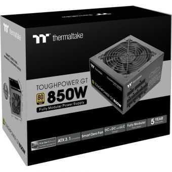 Thermaltake ToughPower GT 850W 12cm Fan Fully-Modular 80+ Gold Black PCIe 5.0 PS-TPT-0850FNFAGE-3 - Image 10