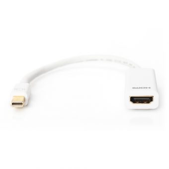 Digitus Video Cable HDMI to Display Port Female – Male 0,15m White AK-340404-001-W - Image 2