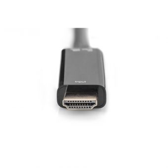 Digitus Converter HDMI 1.4 Male to HDMI Female+ USB A Male Video Adapter 0,2m Black AK-330101-002-S - Image 2