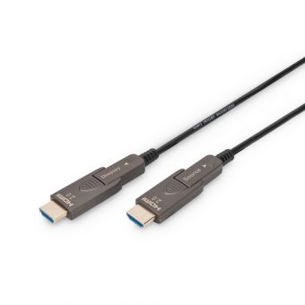 Digitus Video Cable HDMI 2.0 to HDMI 2.0 Male – Male With Removable Plugs 20m Black AK-330127-200-S