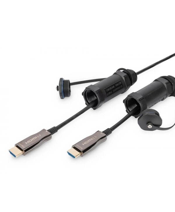 Digitus Video Cable HDMI 2.0 to HDMI 2.0 Male – Male With 10m Black AK-330130-100-S