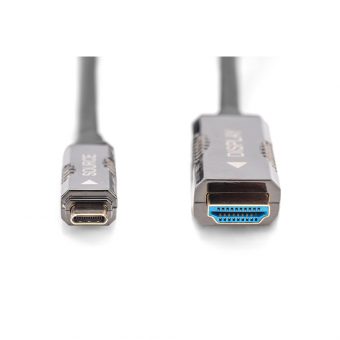 Digitus Video Cable USB Type-C to HDMI 2.0 Male – Male 20m Black AK-330150-200-S - Image 2