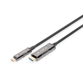 Digitus Video Cable USB Type-C to HDMI 2.0 Male – Male 20m Black AK-330150-200-S