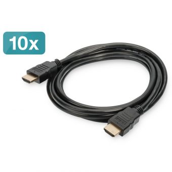 Digitus Video Cable HDMI to HDMI Male – Male 2m Black 10 pcs AK-990920-020-S - Image 3