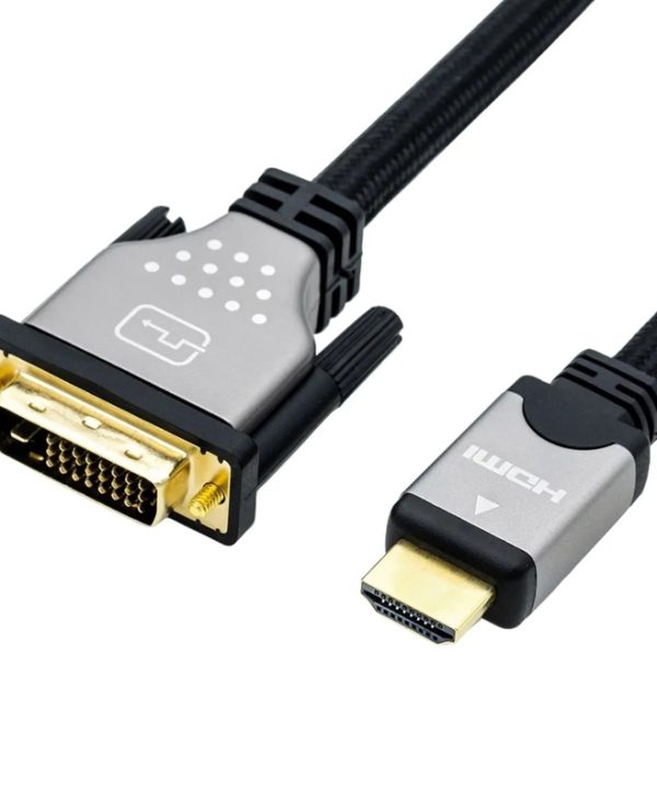 Roline Video Cable DVI-D to HDMI Male-Male 1,5m Black/Silver 11.04.5876-10