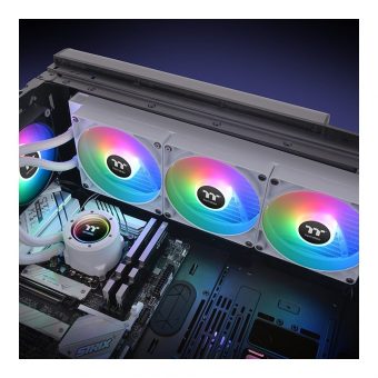 Thermaltake TH420 V2 ARGB Sync Snow Edition AIO Liquid Cooler White CL-W378-PL14SW-A - Image 6
