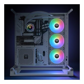 Thermaltake TH420 V2 ARGB Sync Snow Edition AIO Liquid Cooler White CL-W378-PL14SW-A - Image 7
