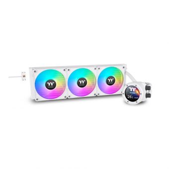 Thermaltake TH420 V2 Ultra EX LCD ARGB Sync Snow Edition AIO Liquid Cooler White CL-W428-PL14SW-A