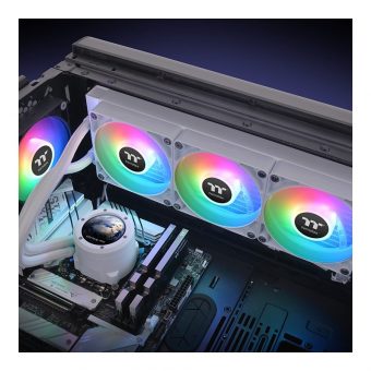 Thermaltake TH360 V2 Ultra LCD ARGB Sync Snow Edition AIO Liquid Cooler White CL-W405-PL12SW-A - Image 6