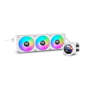 Thermaltake TH360 V2 Ultra EX LCD ARGB Sync Snow Edition AIO Liquid Cooler White CL-W426-PL12SW-A