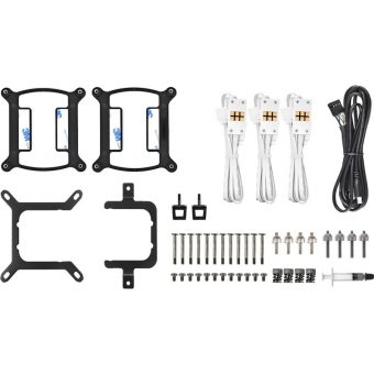 Thermaltake TH360 V2 Ultra EX LCD ARGB Sync Snow Edition AIO Liquid Cooler White CL-W426-PL12SW-A - Image 8