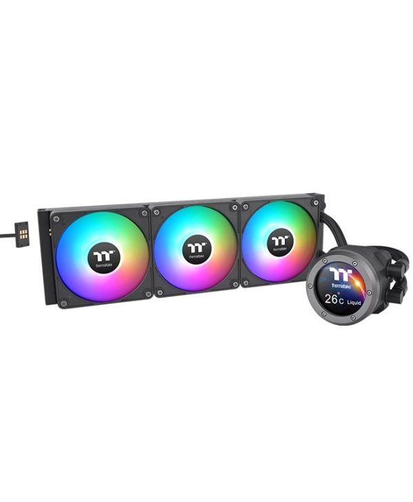Thermaltake TH360 V2 Ultra EX LCD ARGB Sync AIO Liquid Cooler Black CL-W415-PL12SW-A