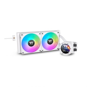 Thermaltake TH280 V2 Ultra EX LCD ARGB Sync Snow Edition AIO Liquid Cooler White CL-W427-PL14SW-A