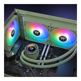 Thermaltake TH280 V2 ARGB Sync Matcha Edition AIO Liquid Cooler Green CL-W375-PL14MG-A - Image 6