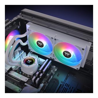 Thermaltake TH280 V2 ARGB Sync Snow Edition AIO Liquid Cooler White CL-W377-PL14SW-A - Image 6
