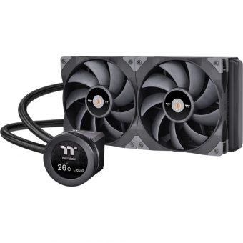 Thermaltake Toughliquid Ultra 280 LCD AIO Liquid Cooler Black CL-W374-PL14BL-A - Image 2