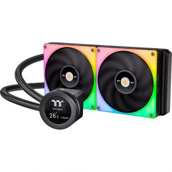 Thermaltake Toughliquid Ultra 280 RGB LCD AIO Liquid Cooler Black CL-W371-PL14SW-A - Image 2