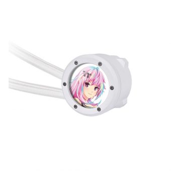 Thermaltake TH240 V2 Ultra EX LCD ARGB Sync Snow Edition AIO Liquid Cooler White CL-W425-PL12SW-A - Image 2