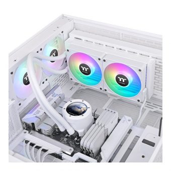 Thermaltake TH240 V2 Ultra EX LCD ARGB Sync Snow Edition AIO Liquid Cooler White CL-W425-PL12SW-A - Image 6