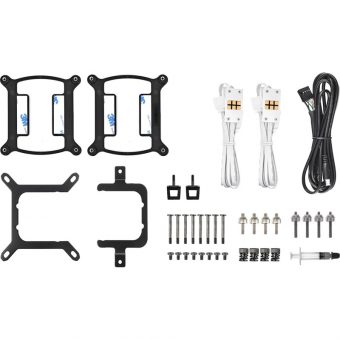 Thermaltake TH240 V2 Ultra EX LCD ARGB Sync Snow Edition AIO Liquid Cooler White CL-W425-PL12SW-A - Image 8