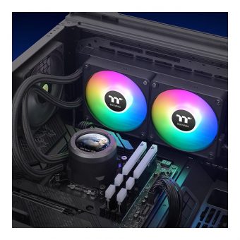 Thermaltake TH240 V2 Ultra EX LCD ARGB AIO Liquid Cooler Black CL-W414-PL12SW-A - Image 6