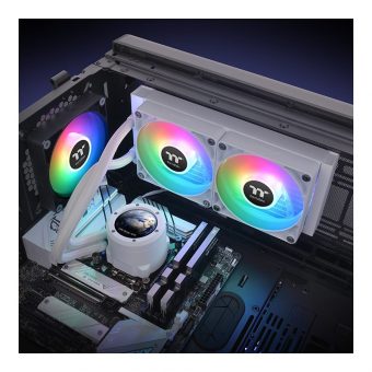 Thermaltake TH240 V2 Ultra LCD ARGB Sync Snow Edition AIO Liquid Cooler White CL-W404-PL12SW-A - Image 7